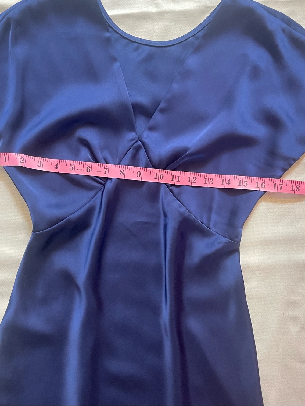 Atelier de La Hang (ADLH) Navy Blue Satin Maxi Dress - Picture 9 of 11